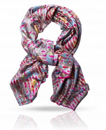 Палантин Женский SN-LAVEND.STRIPE/MARON